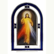 Witrażyk Jezus Miłosierny 6x4 cm, 5904960570052 K