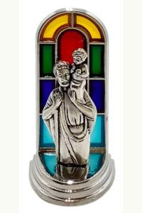 Witrażyk Święty Krzysztof 6,5cm