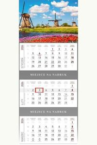 Kalendarz 2026 Trójdzielny Wiatraki