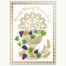 Karnet B6 Komunia. Kielich Komunijny, 5905701482351