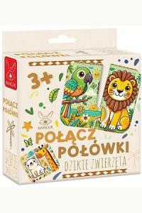 Połącz połówki Dzikie Zwierzęta (3+)