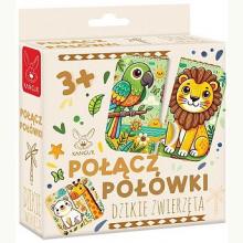 Połącz połówki Dzikie Zwierzęta (3+), 5905723441992