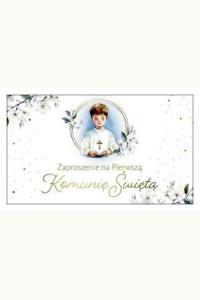 Zaproszenie Komunia (10szt) (chlopiec)