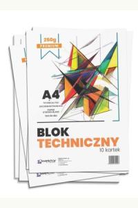 Blok techniczny A4 10 kartek Premium
