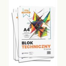 Blok techniczny A4 10 kartek Premium, 5902277222121