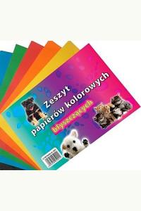 Zeszyt papierów kolorowych A4 błyszczących