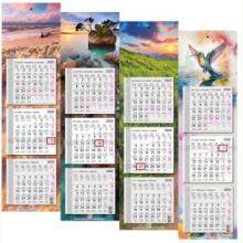 Kalendarz 2024 ścienny trójdzielny wąski płaski, 5903641217538 Kalendarz 2024 ścienny trójdzielny wąski płaski, 5903641217538