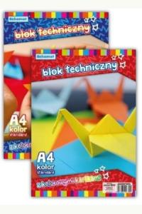 Blok techniczny A4/10K kolorowy