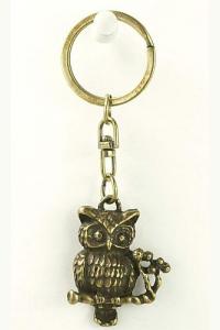 Brelok metalowy Sowa