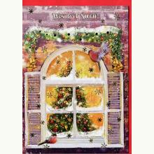 Karnet B6 Boże Narodzenie Okno, 5907465662710