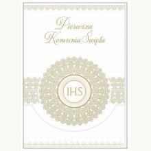 Karnet B6 z kieszonką Komunia. Hostia, 5907465667470