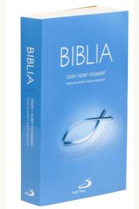 Biblia z rybką - niebieska z paginatorami (oprawa miękka)
