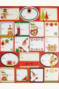 Naklejki na prezenty Boże narodzenie