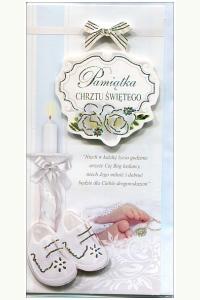 Karnet De Lux Złocony Chrzest (dla chłopca)