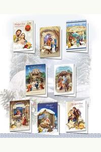 Karnet B6 Boże Narodzenie religijny mix