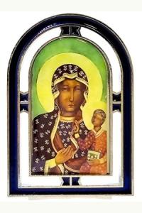 Witrażyk Matka Boża Częstochowska 6 x 4 cm