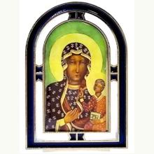 Witrażyk Matka Boża Częstochowska 6 x 4 cm, 5908451965778 K