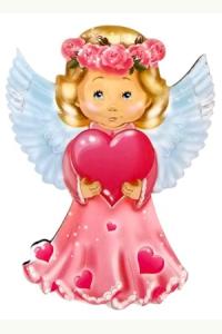 Magnes Aniołek różowy