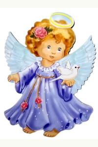 Magnes Aniołek fioletowy