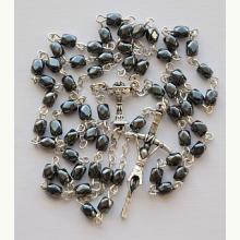 Różaniec komunijny grafit kostka, 8750