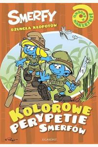 Smerfy. Kolorowe perypetie Smerfów. Dżungla kłopotów. Kolorowanka z naklejkami