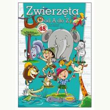 Zwierzęta od A do Z. 48 naklejek, 9788366085572