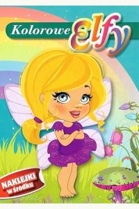Kolorowe Elfy. Kolorowanka z naklejkami