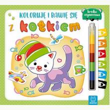 Koloruję i bawię się z kotkiem + kredka segmentowa, 9788381066983 Koloruję i bawię się z kotkiem + kredka segmentowa, 9788381066983