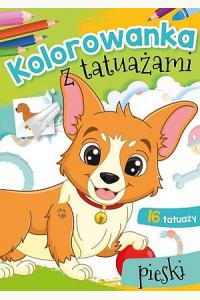 Kolorowanka z tatuażami. Pieski