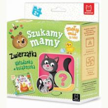 Mały miś to lubi! Szukamy mamy. Zwierzątka. Układanka + książeczka, 9788382131536