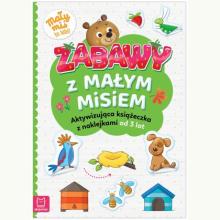 Zabawy z małym misiem. Aktywizująca książeczka z naklejkami od 3 lat, 9788382133455