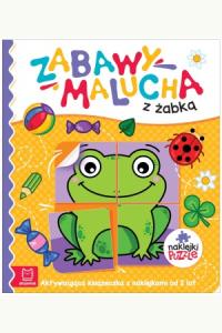 Zabawy malucha z żabką. Aktywizująca książeczka z naklejkami od 3 lat