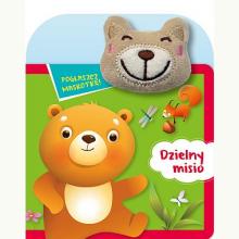 Pogłaszcz maskotkę! Dzielny misio, 9788383508566