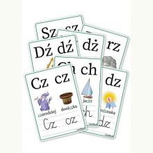 Plansze edukacyjne A4 - Dwuznaki 7 kart, 9788395794926