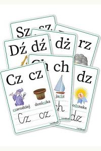 Plansze edukacyjne A5 - Dwuznaki 7 kart