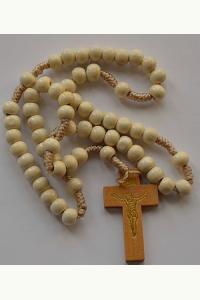 Różaniec drewniany jasny