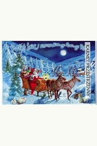 Karnet przestrzenny A5 Boże Narodzenie + Koperta