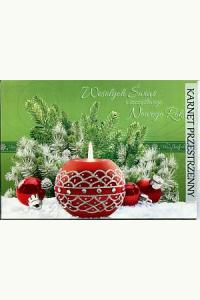 Karnet przestrzenny A5 Boże Narodzenie + koperta