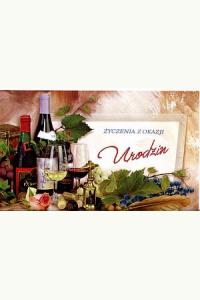 Karnet Życzenia z okazji Urodzin + koperta