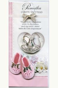 Karnet De Lux Złocony Chrzest (dla dziewczynki)