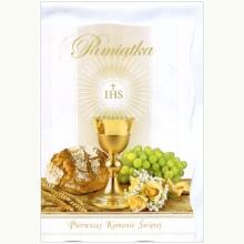Pamiątka Pierwszej Komunii Świętej - kartka okolicznościowa (dziewczynka), 5903292990088