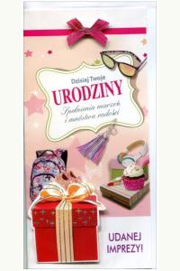 Karnet DL De Lux. Złocony Urodziny