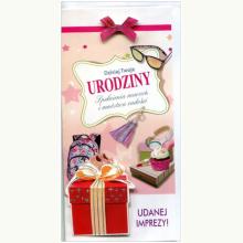 Karnet DL De Lux. Złocony Urodziny, P0176 K Karnet DL De Lux. Złocony Urodziny, P0176 K