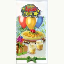 Karnet DL De Lux. Złocony Urodziny, P0176 K Karnet DL De Lux. Złocony Urodziny, P0176 K