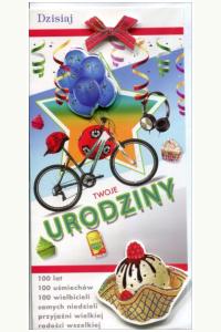 Karnet DL De Lux. Złocony Urodziny