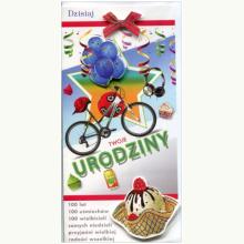 Karnet DL De Lux. Złocony Urodziny, P0176 K Karnet DL De Lux. Złocony Urodziny, P0176 K