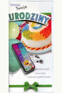 Karnet DL De Lux. Złocony Urodziny