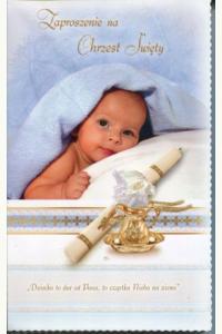 Zaproszenie na Chrzest (chłopiec)
